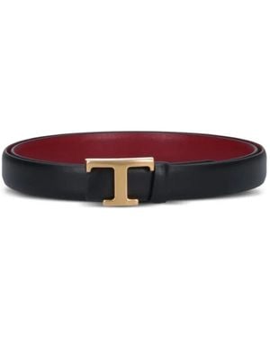 Tod's Reversible T-Buckle Belt - White