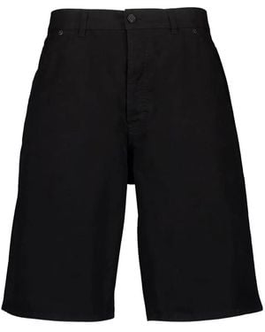 Saint Laurent Bermudas vaqueras - Negro