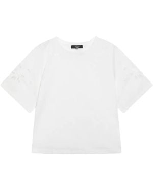 Weekend by Maxmara T-Shirt À Broderies - White
