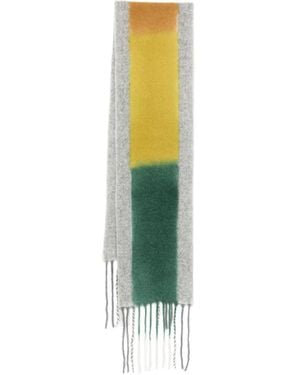Altea Fringed-Edge Scarf - Green