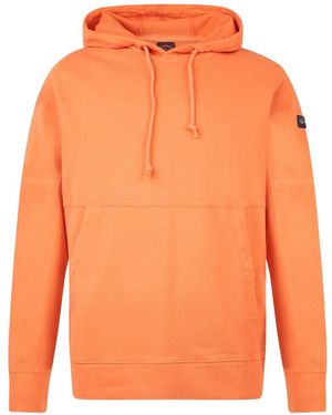 Paul & Shark Drawstring Hoodie - Orange