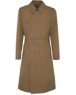 Herno Double-Breasted Belted Coat - Natural