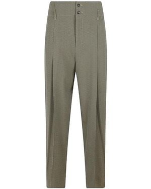 Alberta Ferretti Cropped-Hose Mit Hahnentrittmuster - Grau