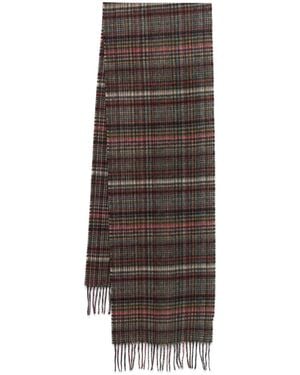 Paul Smith Signature Check Schal - Braun