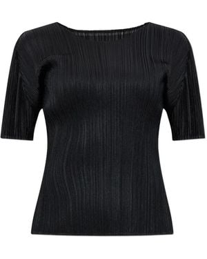 Pleats Please Issey Miyake Pleated Playground T-Shirt in Red | Lyst