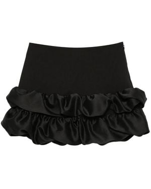 Sandro Frilled-Hem Mini Skirt - Black