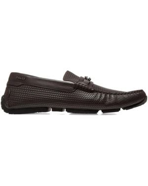 Bally Woven Leather Chain Loafers - マルチカラー