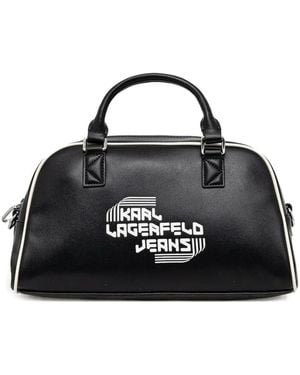 Karl Lagerfeld Logo-Embellished Tote Bag - Black