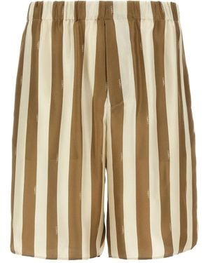 Fendi Pantalones Cortos Pequin - Neutro