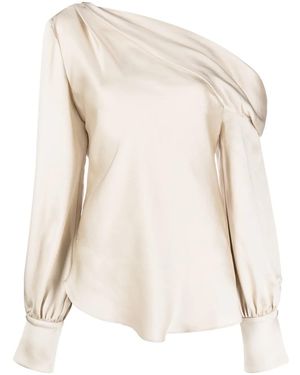 Jonathan Simkhai Alice One Shoulder Top - Natural