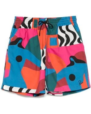 by Parra Zwembroek Met Grafische Print - Blauw
