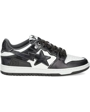 A Bathing Ape Star-93 Trainers - Black