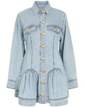 Aje. Noa Denim Mini Dress - Blue