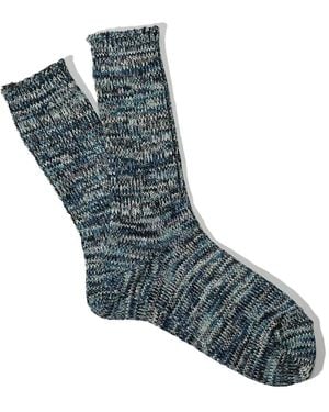 Anonymous Ism 5Color Mix Crew Socks - Blue