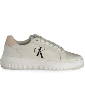 Calvin Klein Lea Platform Trainers - White