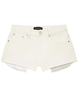 Purple Brand Shorts Denim Con Strass - Neutro