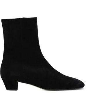 Aeyde Yasmin Suede Ankle Boots - Noir