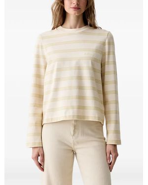 Barbour Dartmoot Long-Sleeve Cotton T-Shirt - Natural