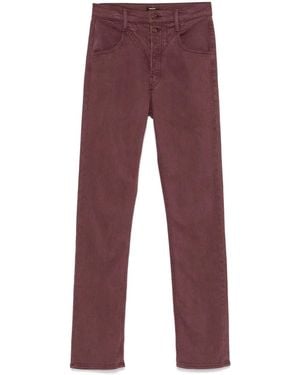 Mother The Rocky Rider Skimp Trousers - Red