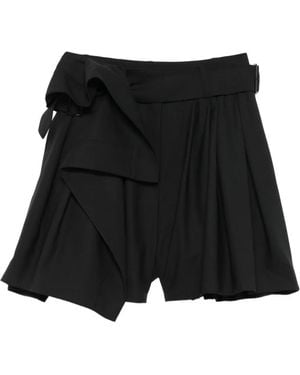 Juun.J Pocket Pleated Shorts - Black