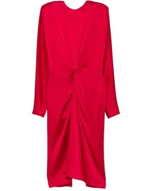 Stella McCartney Satin Midi Dress - Red