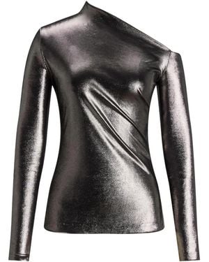 Ralph Lauren Shine Effect Off-Shoulder Top - Black