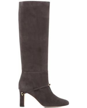 Jennifer Chamandi Samuele 85 Buckle-Strap Boots - Brown
