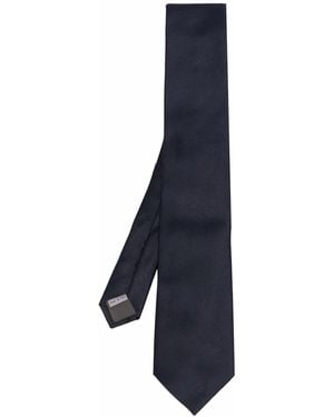 Canali シルク ネクタイ - ブルー