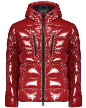 Herno Hooded Down Jacket - Red