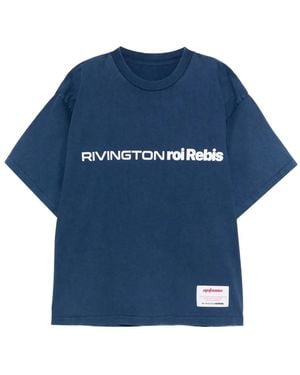RRR123 ロゴ Tシャツ - ブルー