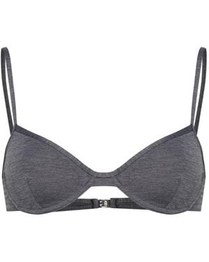 TOTEME Top Bikini Effetto Mélange - Grigio