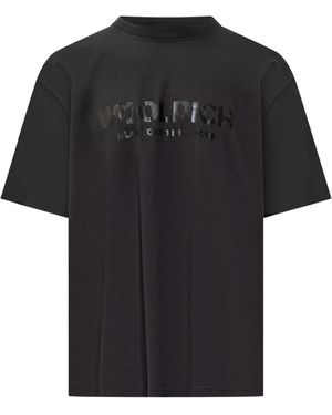 Woolrich ロゴ Tシャツ - ブラック