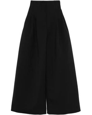 Jacquemus The Souro High-Waisted Pleated Pants - Black