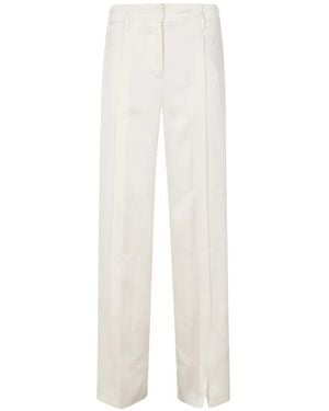 Semicouture Guiditta Pressed-Crease Pants - White