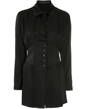 Gloria Coelho Fitted Waist Shirt - Black