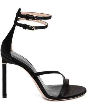 Tom Ford 105Mm Satin Sandals - Black