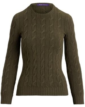 Ralph Lauren Cable-Knit Cashmere Jumper - Green