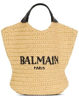 Balmain Gehaakte Mini-Shopper - Metallic