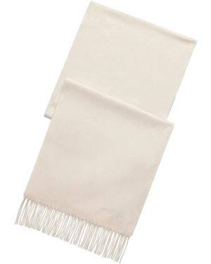 Ralph Lauren Gewebter Kaschmirschal mit Fransen - Weiß