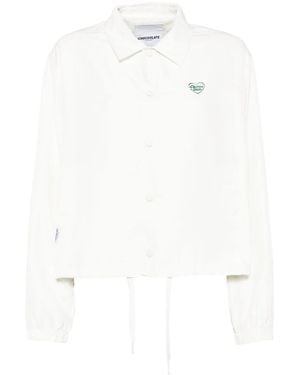 Chocoolate Logo-Print Jacket - White