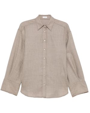 Brunello Cucinelli Wool Shirt - Natural