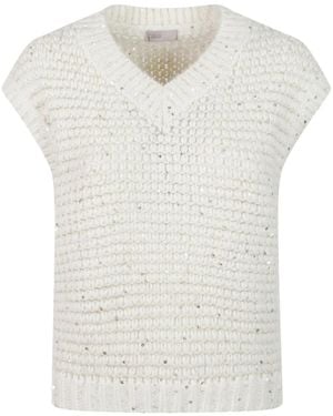 Herno Chaleco De Punto Resort - Blanco