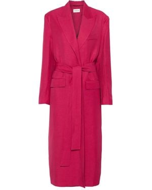 P.A.R.O.S.H. Belted Trench Coat - Pink