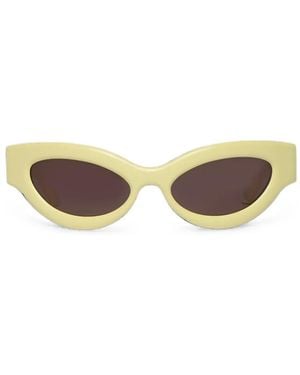 Nanushka Gafas De Sol Trysta Con Motivo Cat-Eye - Amarillo