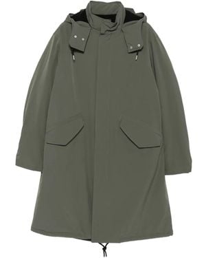 A.P.C. Flap-Pocket Hooded Coat - Green