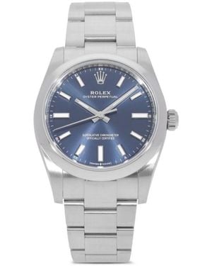 Rolex Ungetragene Oyster Perpetual 34Mm - Blau