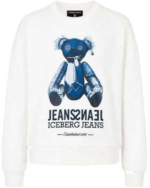 Iceberg Sudadera Con Logo Estampado - Blanco