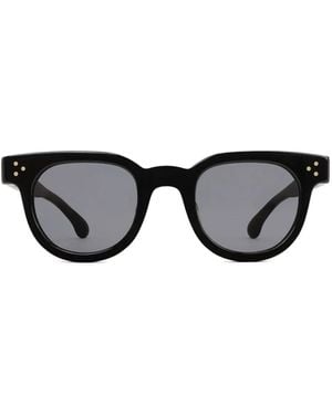 Sporty & Rich Round-Frame Sunglasses - Black