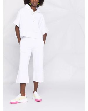 Stella McCartney Pantalones Capri Acampanados - Blanco