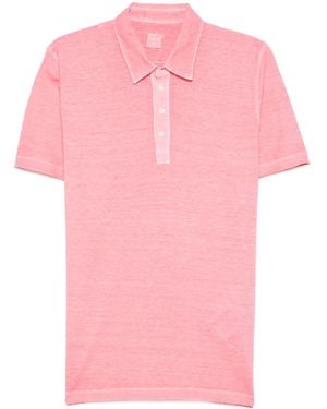 120% Lino ショートスリーブ ポロシャツ - ピンク